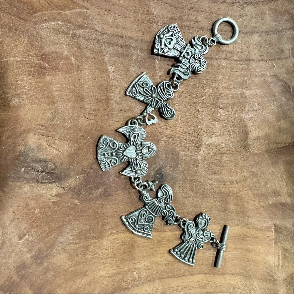 Marcie Pewter Angel Bracelet